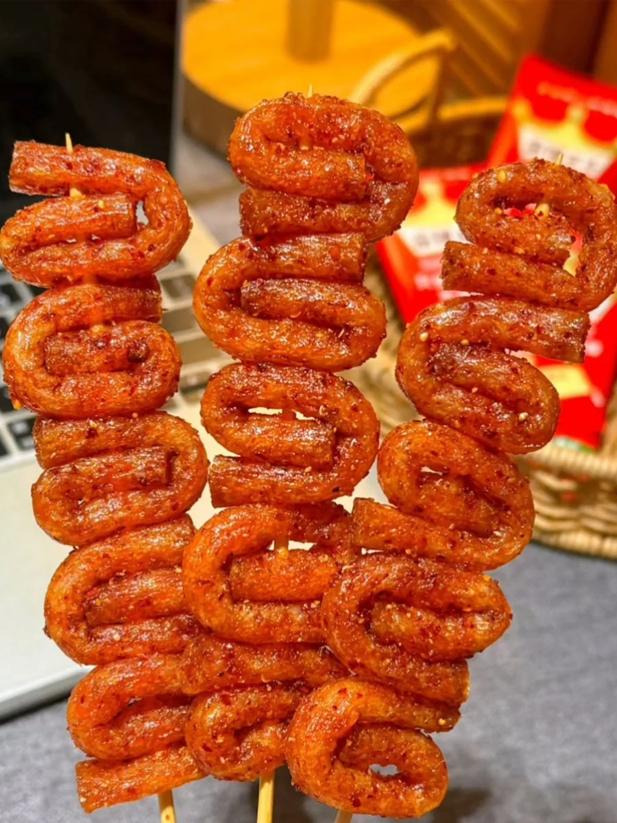 诱人的辣条零食