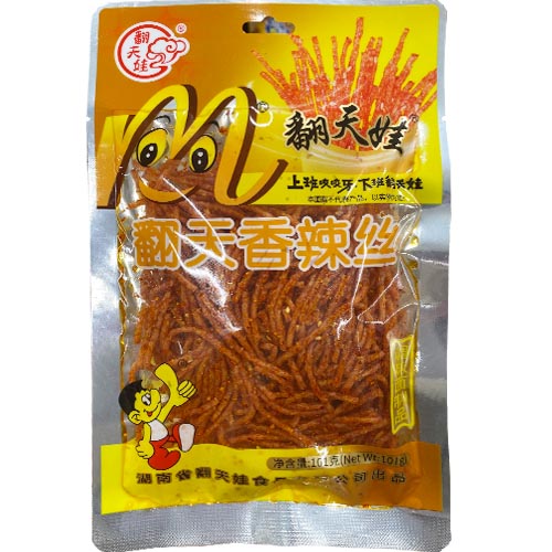 翻天香辣丝 湖南翻天娃调味面制品 101克装