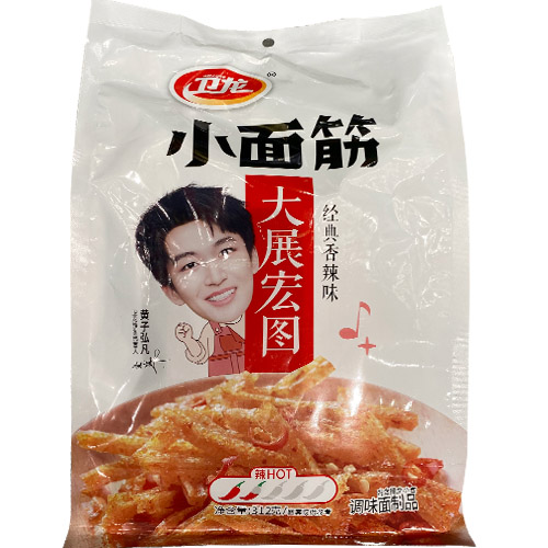 卫龙小面筋经典香辣味312克装 黄子弘凡代言