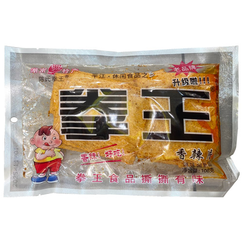 湖南特产辣条 陈氏拳王香辣片 108克装