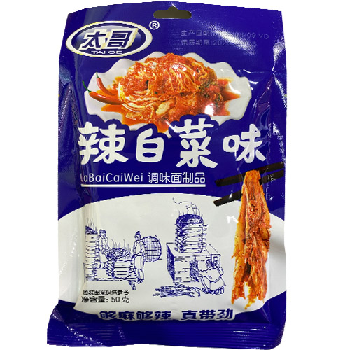 太哥辣白菜味辣条50克装