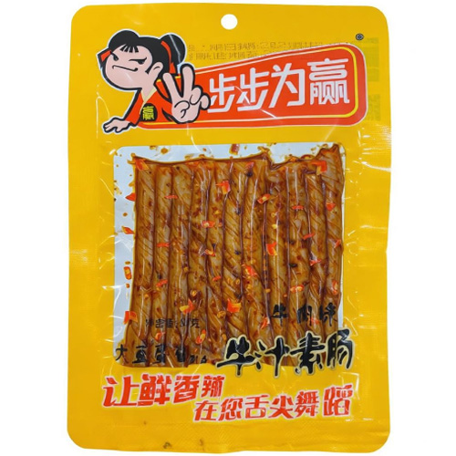 步步为赢牛肉味牛汁素肠50克装