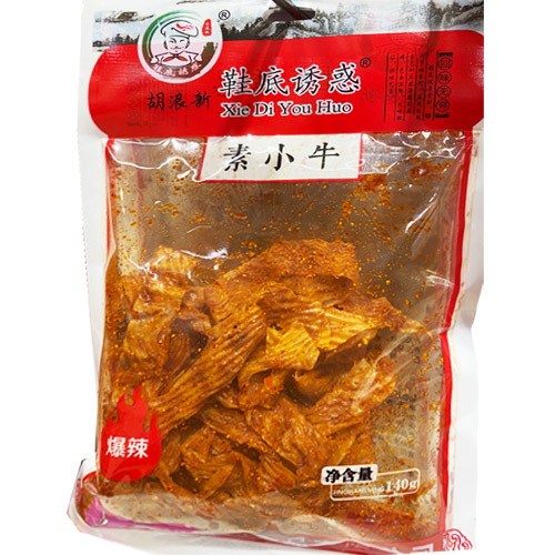 胡浪新鞋底诱惑 素小牛爆辣辣条 140克装