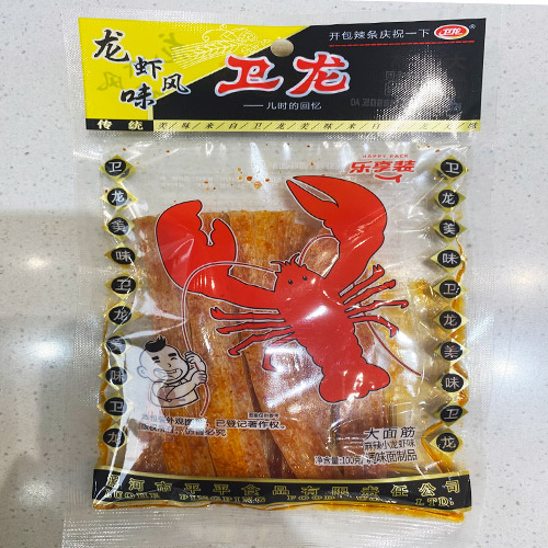 卫龙麻辣小龙虾味大面筋100克乐享装