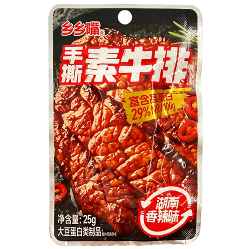 乡乡嘴手撕素牛排（香辣味）25克装