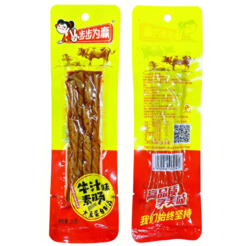 步步为赢牛汁味素肠辣条26克装