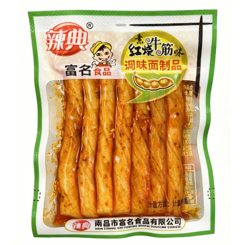 辣典素红烧牛筋味辣条