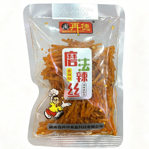 周再德香辣味磨法辣丝调味面制品