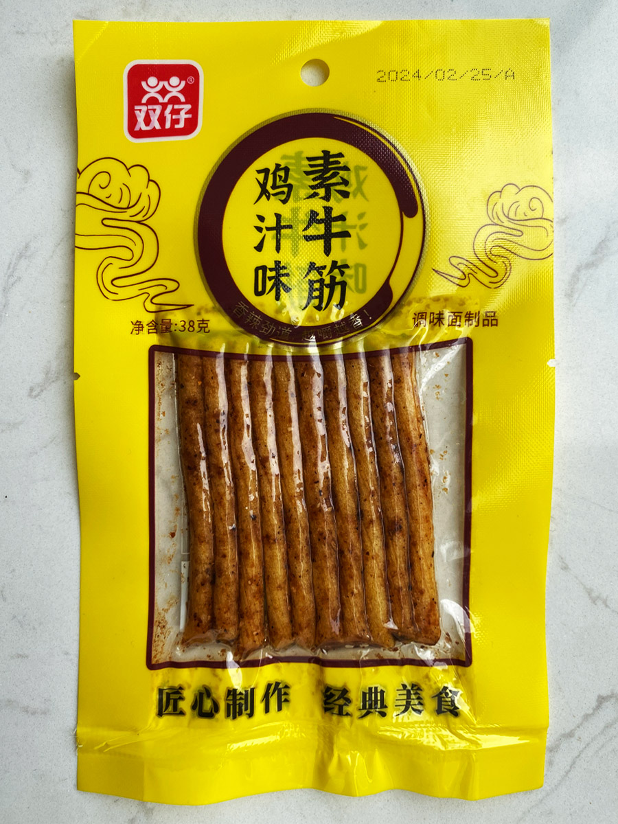 双仔鸡汁味素牛筋（38克装）