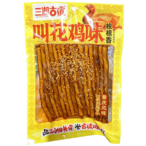 三湘古镇叫花鸡味根根香辣条（168克）