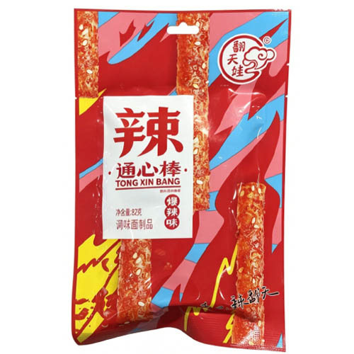 翻天娃辣条通心棒（爆辣味）82克装