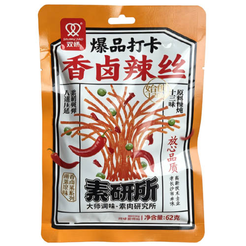双娇爆品打卡香卤辣丝62克装